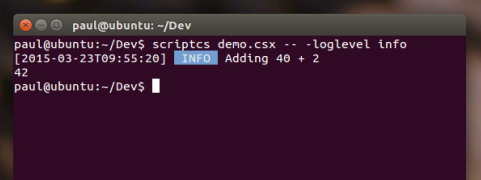Running demo.csx on Ubuntu